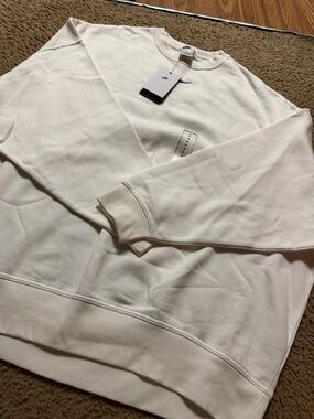 Nike Women's Crewneck Sweatshirt in Ivory White